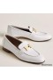 Hermes Women's Paris Loafers in White Goatskin