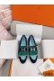 Hermes Women's Royal Loafers in Multicolor Suede Leather