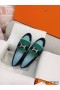 Hermes Women's Royal Loafers in Multicolor Suede Leather