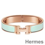Hermes Aqua Enamel Clic H PM Bracelet