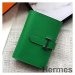 Hermes Bearn Mini Wallet In Bamboo Epsom Leather
