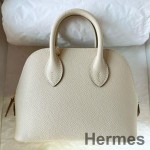 Hermes Bolide 1923 Mini Handmade Bag In Craie Epsom Calfskin