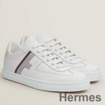Hermes Boomerang Sneakers In Multicolore White Leather