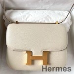 Hermes Constance 1 - 18 Mirror Bag In Nata Epsom Calfskin
