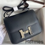 Hermes Constance 18 Handmade Bag In Black Swift Calfskin