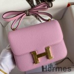 Hermes Constance 18 Handmade Bag In Mauve Sylvestre Epsom Calfskin