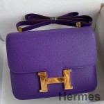 Hermes Constance 24 Handmade Bag In Crocus Epsom Calfskin
