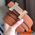 Hermes Constance Belt Buckle & Brown Clemence 38 MM Strap