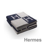 Hermes Dark Blue Avalon Throw Blanket