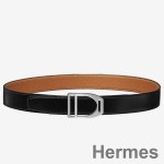 Hermes Etrier Buckle Belt & Brown Clemence 32 MM Strap