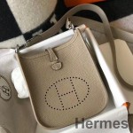 Hermes Evelyne III TPM Bag In Tourterelle Clemence Leather
