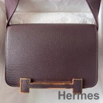 Hermes Geta Handmade Bag In Rouge Sellier Chevre Mysore Leather