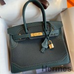 Hermes Ghillies Birkin 30cm Limited - edition Bag In Black Calfskin