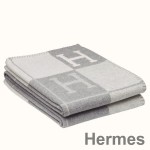 Hermes Grey Avalon III Throw Blanket