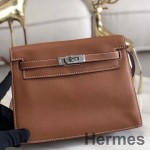Hermes Kelly Danse Handmade Bag In Gold Swift Leather