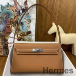 Hermes Kelly Elan Handmade Bag In Gold Epsom Leather
