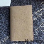 Hermes MC² Euclide Card Holder In Taupe Epsom Leather
