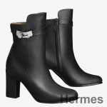 Hermes Noir Joueuse Ankle Boots