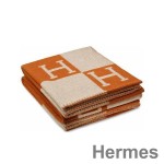 Hermes Orange Avalon Throw Blanket