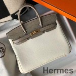 Hermes Touch Birkin 25cm Limited Edition White Bag