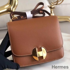 Hermes 2002 20cm Bag In Gold Evercolor Calfskin