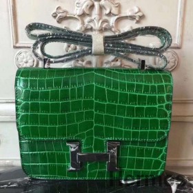 Hermes Bamboo Constance MM 24cm Crocodile Bag