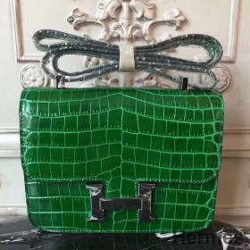 Hermes Bamboo Constance MM 24cm Crocodile Bag