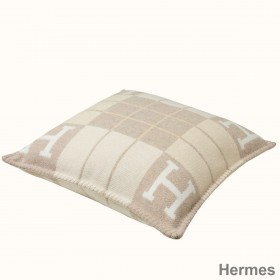 Hermes Beige Small Avalon III Pillow
