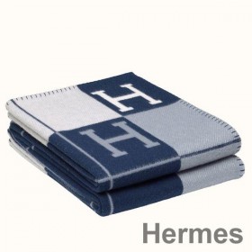 Hermes Blue Avalon III Throw Blanket