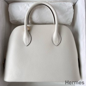 Hermes Bolide 1923 25 Handmade Bag In Nata Evercolor Calfskin