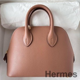 Hermes Bolide 1923 Mini Handmade Bag In Quebracho Chevre Mysore Leather