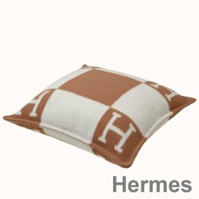 Hermes Camel Small Avalon Pillow