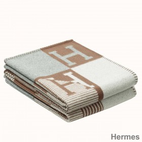 Hermes Caramel Echecs Et Trames Blanket