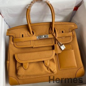 Hermes Cargo Birkin 35cm Limited - edition Bag In Sesame Canvas