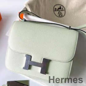 Hermes Constance 1 - 18 Mirror Bag In Vert Fizz Epsom Calfskin