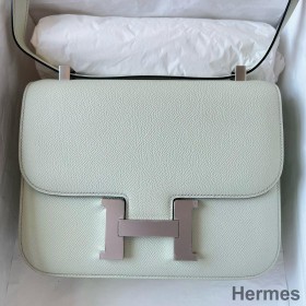 Hermes Constance 1 - 24 Mirror Bag In Vert Fizz Epsom Calfskin
