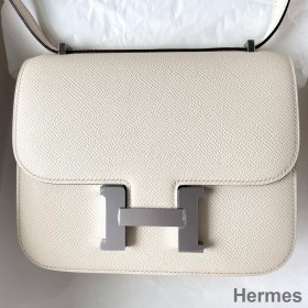 Hermes Constance 18 Handmade Bag In Nata Epsom Calfskin