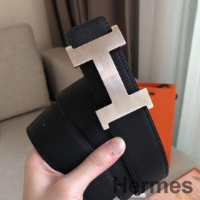 Hermes Constance 2 Belt Buckle & Black/Green Epsom 42MM Strap