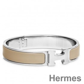 Hermes Etoupe Enamel Clic H PM Bracelet