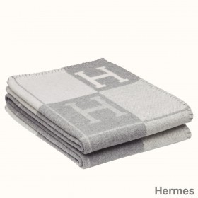 Hermes Grey Avalon III Throw Blanket