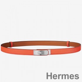 Hermes Kelly 18 Belt In Orange Epsom Leather