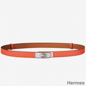 Hermes Kelly 18 Belt In Orange Epsom Leather