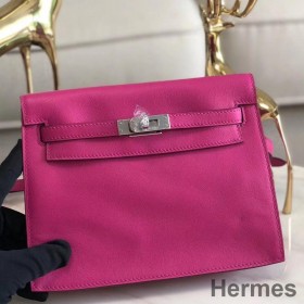 Hermes Kelly Danse Handmade Bag In Magnolia Swift Leather