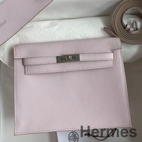 Hermes Kelly Danse II Bag In Mauve Pale Evercolor Calfskin