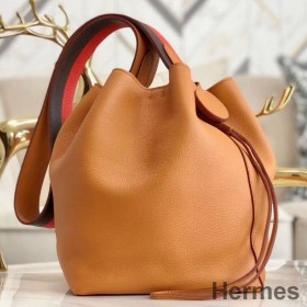 Hermes Licol 17cm Bag In Tan Evercolor Calfskin