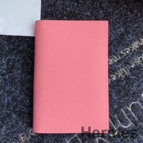 Hermes MC² Euclide Card Holder In Pink Epsom Leather