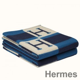Hermes Marine Avalon Bayadere Throw Blanket
