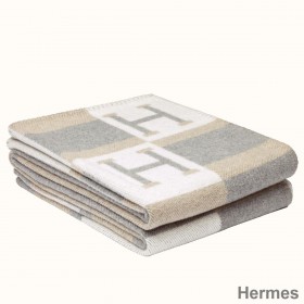 Hermes Nature Avalon Bayadere Throw Blanket
