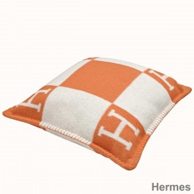 Hermes Orange Small Avalon Pillow