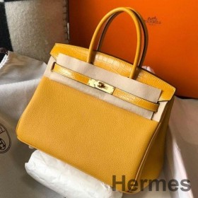 Hermes Touch Birkin 30cm Limited Edition Yellow Bag